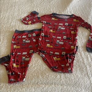 Little Sleepies Train Long Sleeve Pajama Set - 5/6T